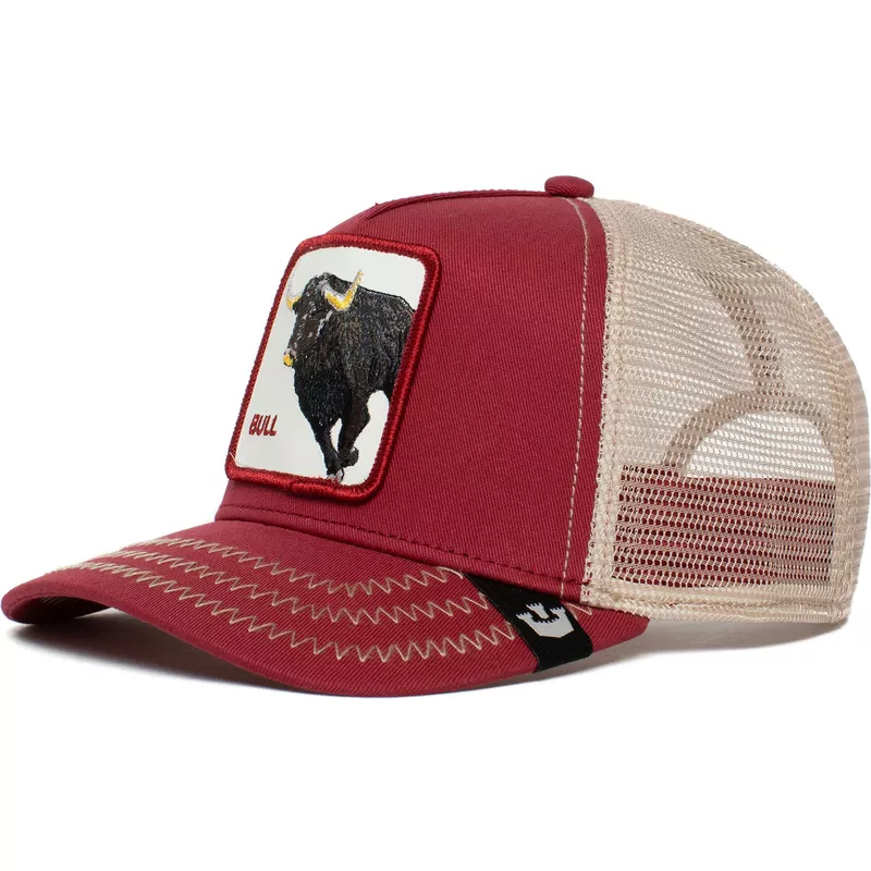 Goorin Bros. The Bull The Farm Red and White Trucker Hat: Caphunters.co.uk