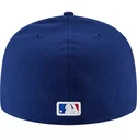 new-era-flat-brim-59fifty-authentic-on-field-texas-rangers-mlb-blue-fitted-cap