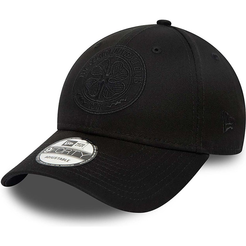 New Era Curved Brim Black Logo 9FORTY Celtic Football Club Scottish ...