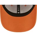 new-era-curved-brim-9forty-league-essential-new-york-yankees-mlb-orange-adjustable-cap