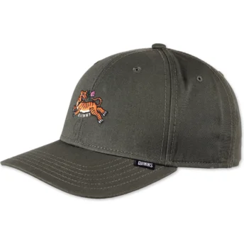 Djinns Curved Brim Asian Tiger 2.0 TrueFit Green Adjustable Cap