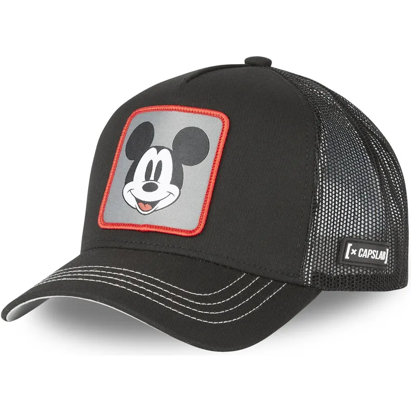 Capslab Mickey Mouse CAS MIC1 Disney Black Trucker Hat: Caphunters.co.uk