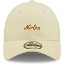 new-era-curved-brim-9twenty-herringbone-beige-adjustable-cap