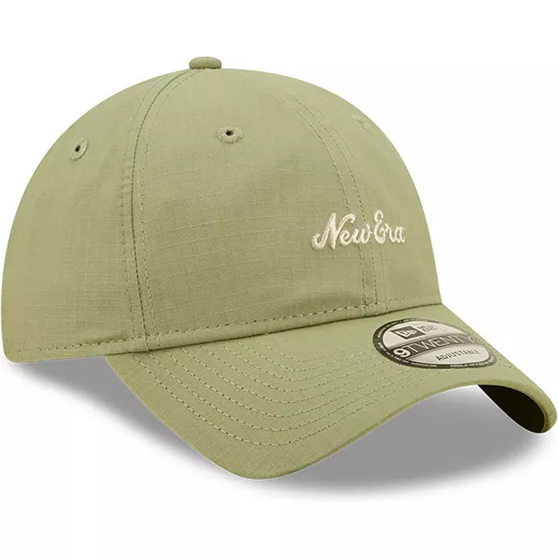 new-era-curved-brim-9twenty-ripstop-green-adjustable-cap