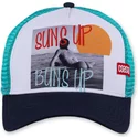 coastal-suns-up-buns-up-hft-white-and-blue-trucker-hat