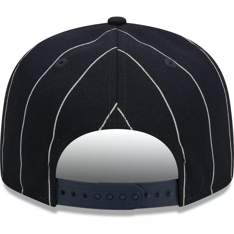 new-era-flat-brim-9fifty-pinstripe-visor-clip-new-york-yankees-mlb-navy-blue-snapback-cap