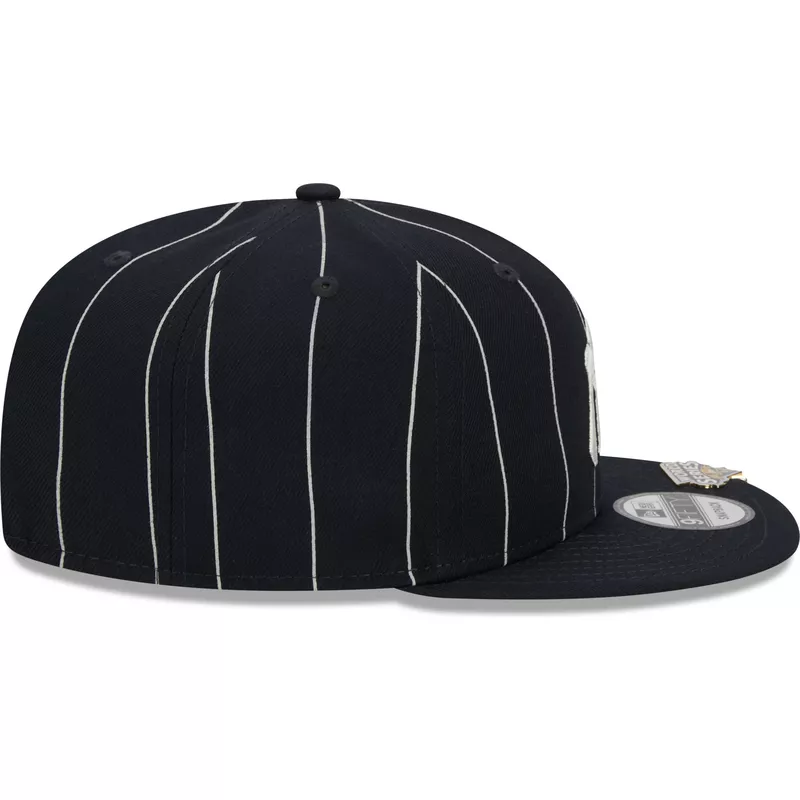 new-era-flat-brim-9fifty-pinstripe-visor-clip-new-york-yankees-mlb-navy-blue-snapback-cap