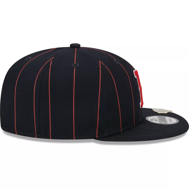 new-era-flat-brim-9fifty-pinstripe-visor-clip-boston-red-sox-mlb-navy-blue-snapback-cap