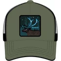 capslab-deer-forest-for2-fantastic-beasts-green-and-black-trucker-hat