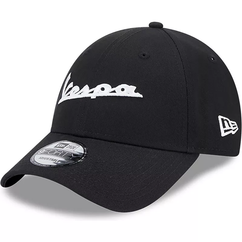new-era-curved-brim-9forty-oversized-vespa-piaggio-black-adjustable-cap
