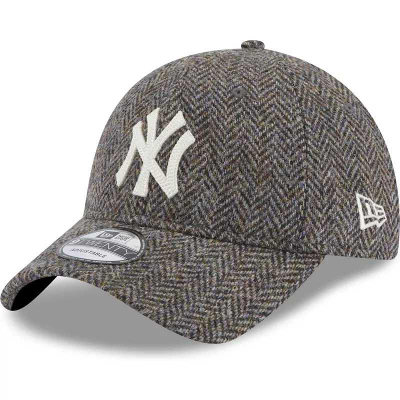 new-era-curved-brim-9twenty-tweed-pack-new-york-yankees-mlb-dark-grey-adjustable-cap