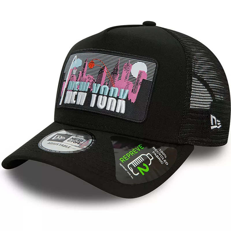 new-era-a-frame-repreve-license-plate-new-york-black-trucker-hat