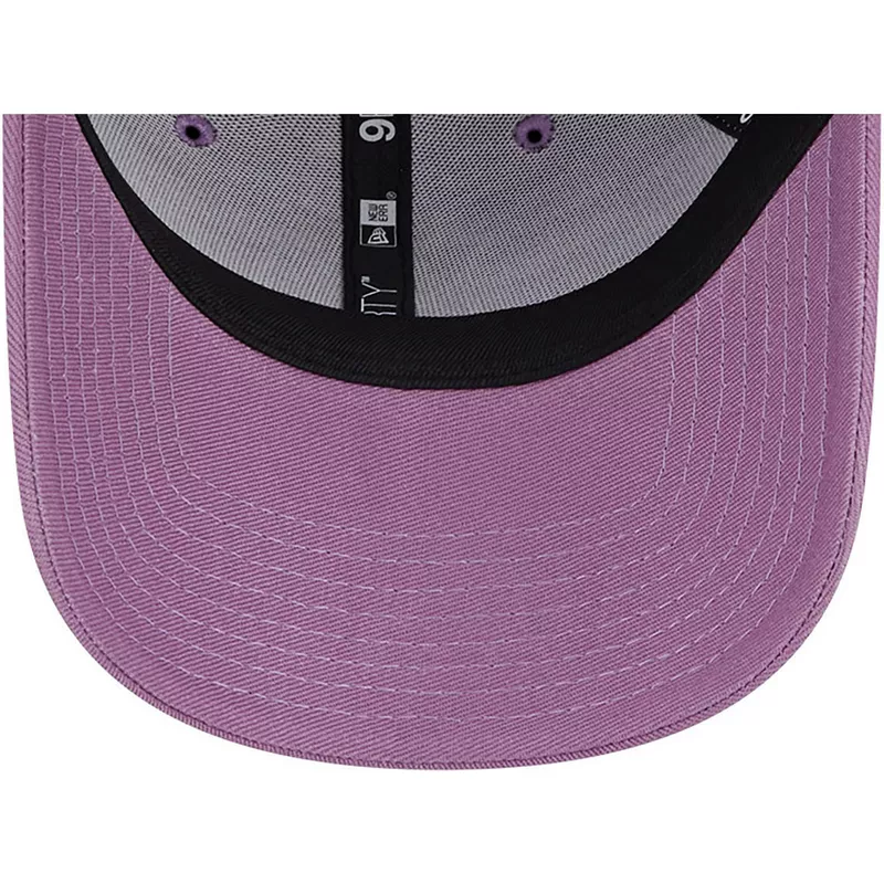 new-era-curved-brim-navy-blue-logo-9forty-league-essential-new-york-yankees-mlb-purple-adjustable-cap