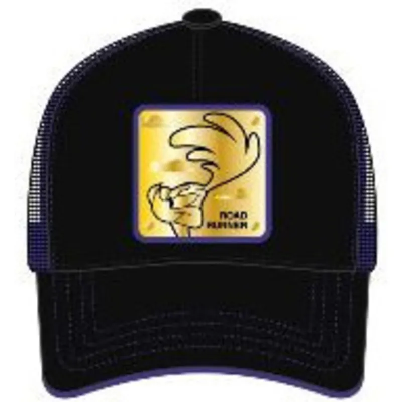 Capslab Road Runner ROA4 Looney Tunes Black Trucker Hat Caphunters.co.uk