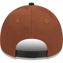 new-era-curved-brim-9forty-a-frame-harvest-boston-red-sox-mlb-brown-and-black-snapback-cap