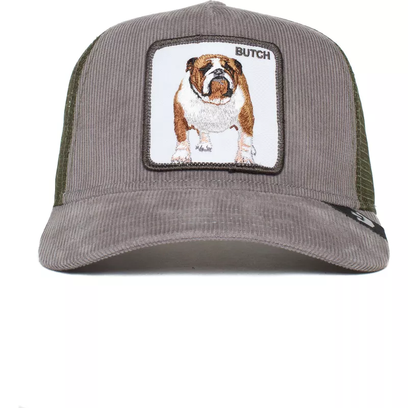 goorin-bros-bulldog-butch-wulbul-corduroy-the-farm-grey-and-green-trucker-hat