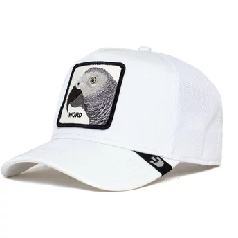 Goorin Bros. Parrot Platinum Word The Farm White Trucker Hat