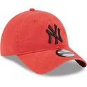 new-era-curved-brim-black-logo-9twenty-league-essential-new-york-yankees-mlb-red-adjustable-cap