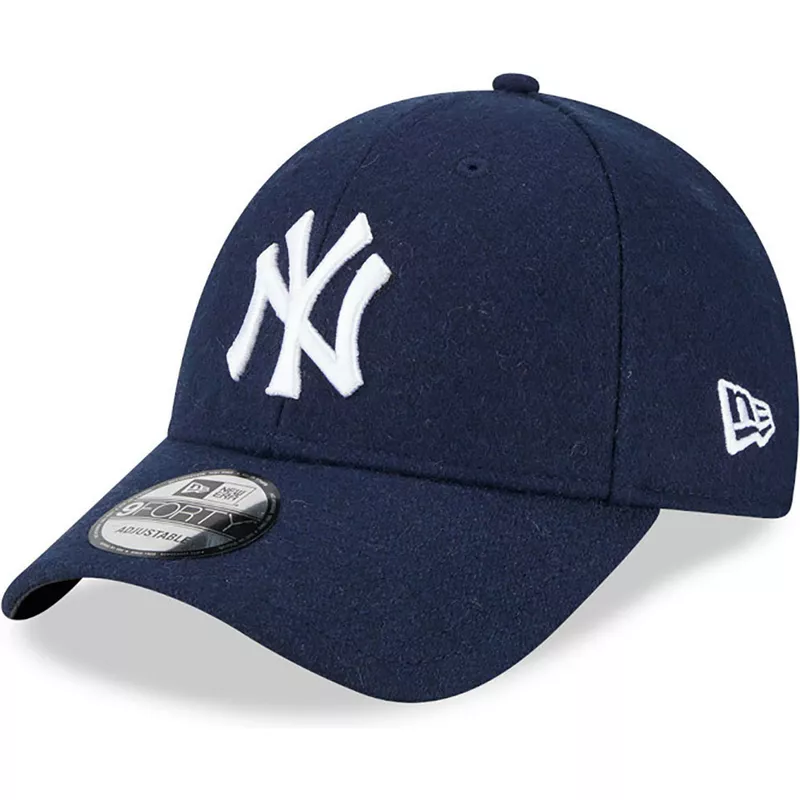 new-era-curved-brim-9forty-essential-melton-wool-new-york-yankees-mlb-navy-blue-adjustable-cap
