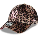new-era-curved-brim-women-pink-logo-9forty-velour-new-york-yankees-mlb-leopard-adjustable-cap