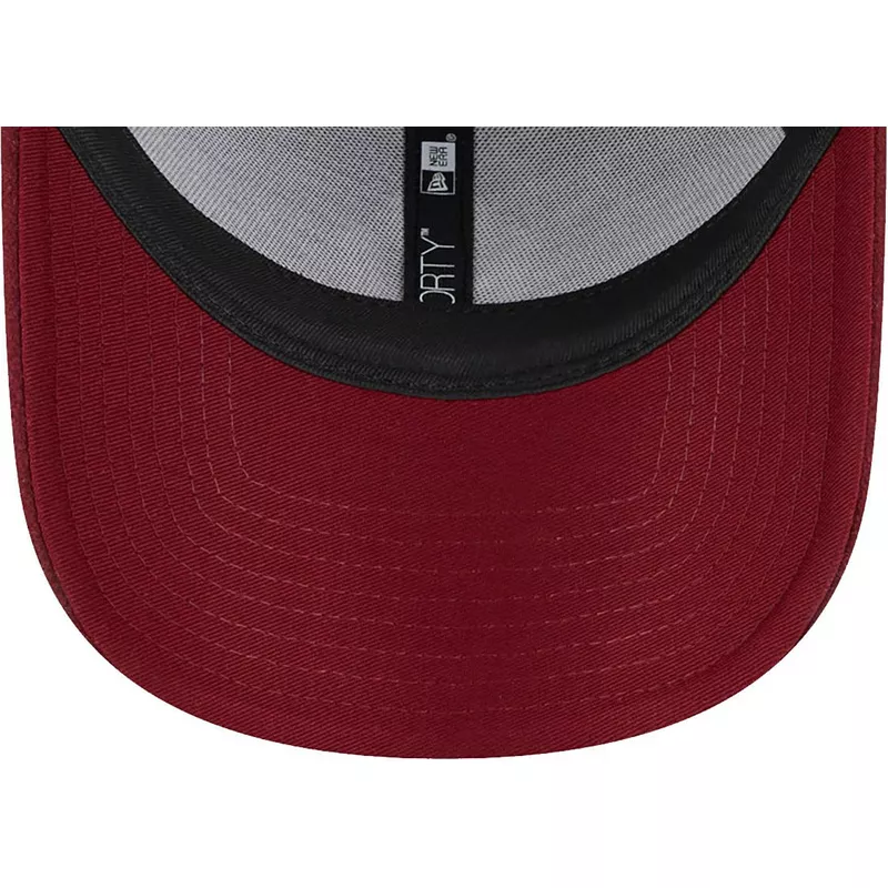 new-era-curved-brim-9forty-essential-melton-wool-new-york-yankees-mlb-red-adjustable-cap