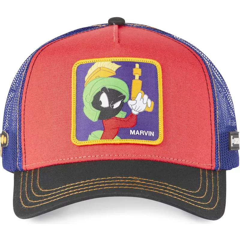 capslab-marvin-the-martian-loo7-ma2-looney-tunes-red-blue-and-black-trucker-hat
