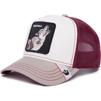 Goorin Bros. Lone Wolf MV Howler The Farm MVP White and Maroon Trucker Hat