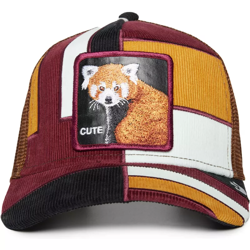 goorin-bros-red-panda-cute-dorbz-the-farm-patchwork-multicolor-trucker-hat