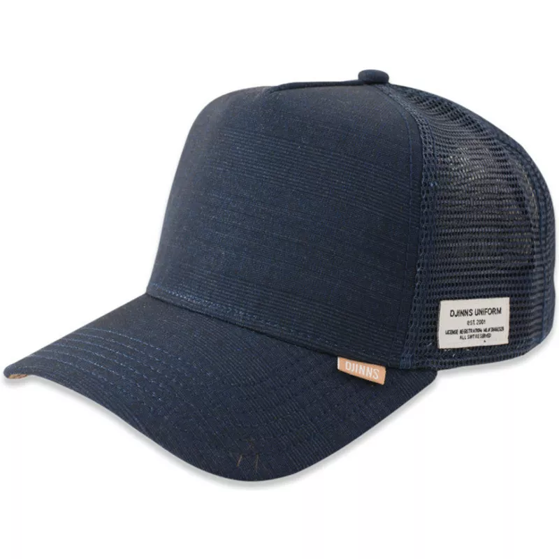 djinns-hft-glencheck-navy-blue-trucker-hat