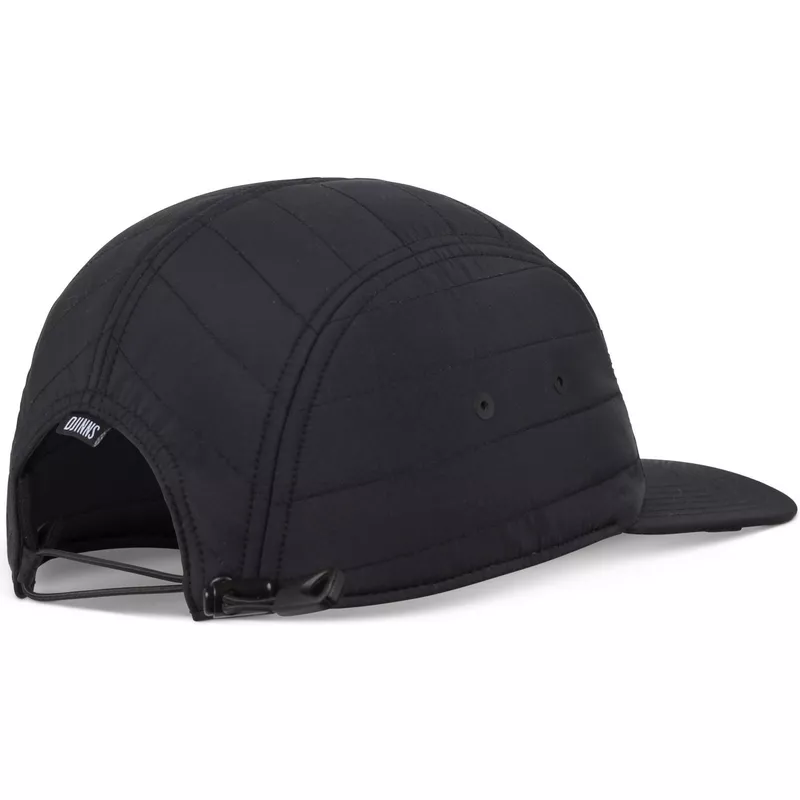 djinns-flat-brim-puffy-nylon-black-adjustable-cap