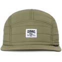 djinns-flat-brim-puffy-nylon-green-adjustable-cap