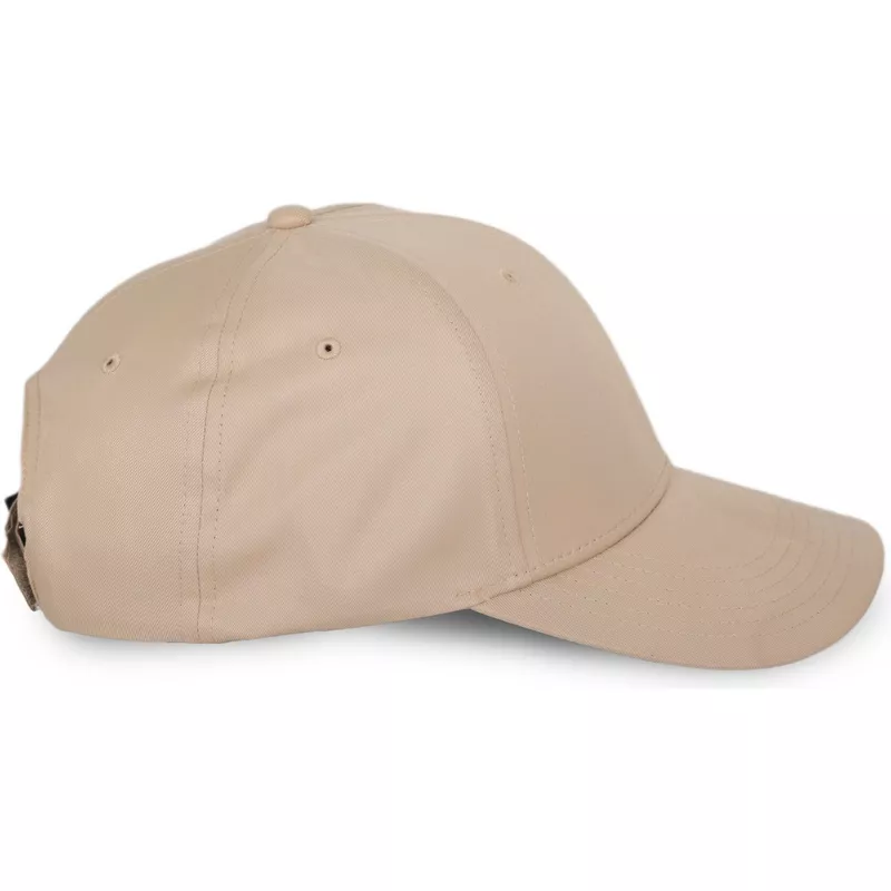 puma-curved-brim-metal-cat-beige-adjustable-cap