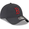 new-era-curved-brim-red-logo-9twenty-core-classic-boston-red-sox-mlb-grey-adjustable-cap