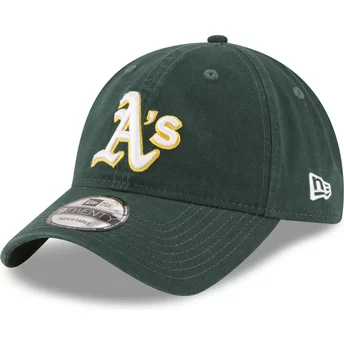 New Era Curved Brim 9TWENTY Core Classic Oakland Athletics MLB Green Adjustable Cap
