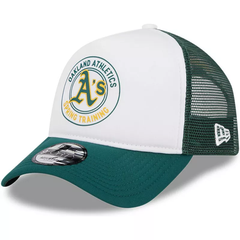 new-era-9forty-a-frame-circle-oakland-athletics-mlb-white-and-green-trucker-hat