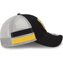 new-era-9twenty-stripe-pittsburgh-pirates-mlb-black-and-white-trucker-hat