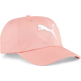 Puma Curved Brim Essentials Cat Logo BB Pink Adjustable Cap