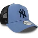 new-era-navy-blue-logo-a-frame-league-essential-new-york-yankees-mlb-blue-trucker-hat