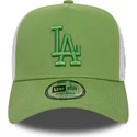 new-era-green-logo-a-frame-league-essential-los-angeles-dodgers-mlb-green-and-white-trucker-hat