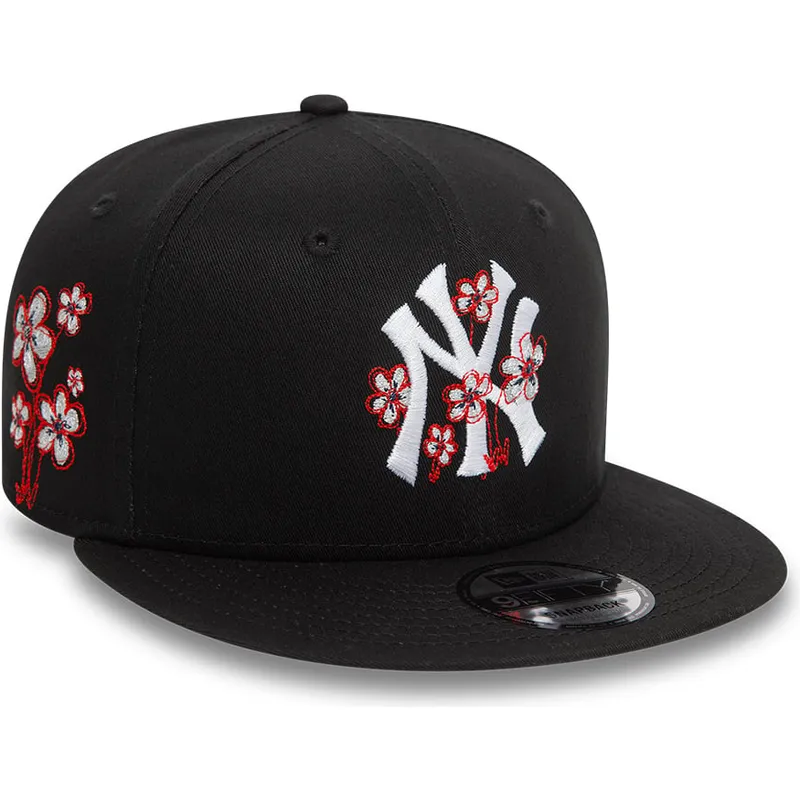 New Era Flat Brim 9FIFTY Flower Icon New York Yankees MLB Black