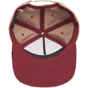 goorin-bros-flat-brim-horse-stallion-free-rider-the-farm-flats-brown-and-red-snapback-cap