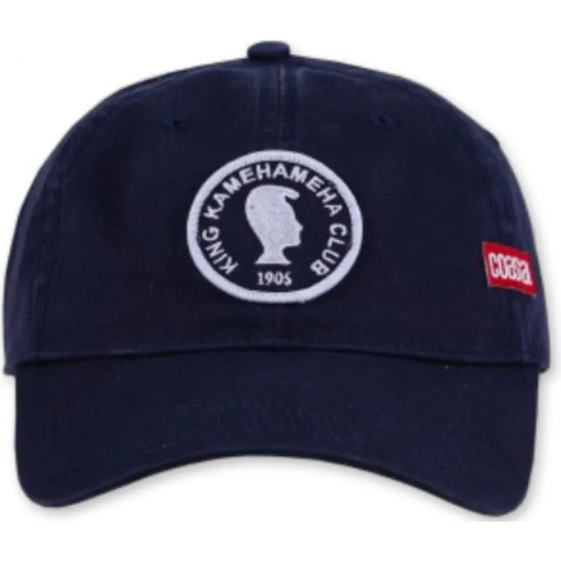 coastal-curved-brim-king-kameha-navy-blue-adjustable-cap