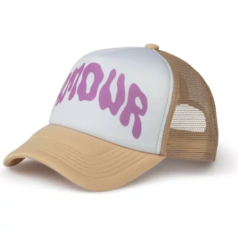Pica Pica Amour White and Beige Trucker Hat