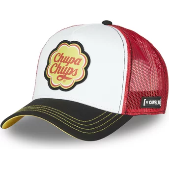 Capslab Chupa Chups LOG2 CT White, Red and Black Trucker Hat