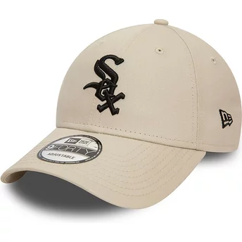 New Era Curved Brim 9FORTY League Essential Chicago White Sox MLB Beige Adjustable Cap