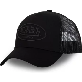 Von Dutch LOG01 Black Trucker Hat
