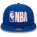 new-era-flat-brim-9fifty-logo-nba-blue-snapback-cap