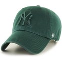 47-brand-curved-brim-gren-logo-new-york-yankees-mlb-clean-up-green-cap