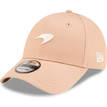 New Era Curved Brim 9FORTY Seasonal McLaren Racing Formula 1 Beige Adjustable Cap