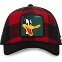 capslab-daffy-duck-loo10-lum-looney-tunes-red-and-black-trucker-hat